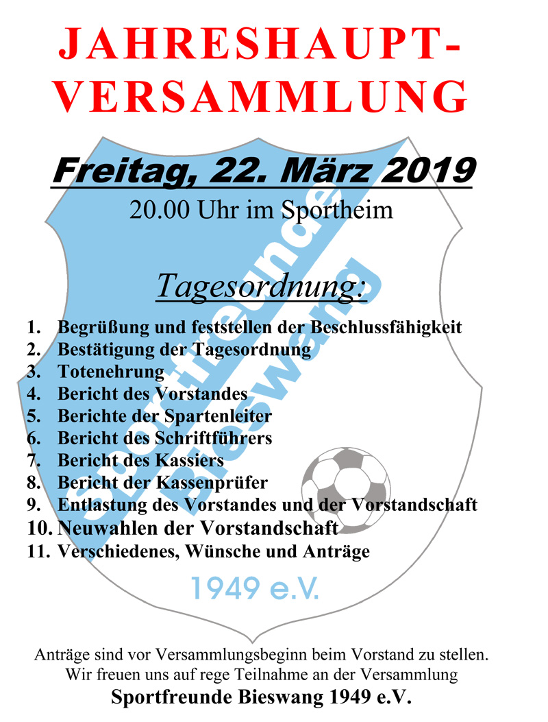 Tagesordnung 22032019